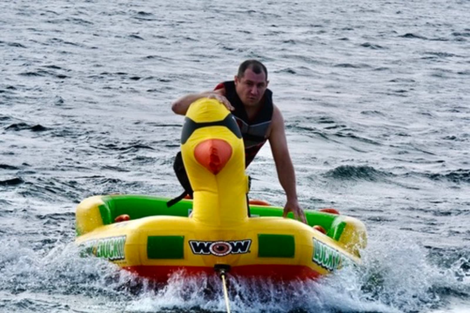 On the WOW tube, Lake Winnipesaukee