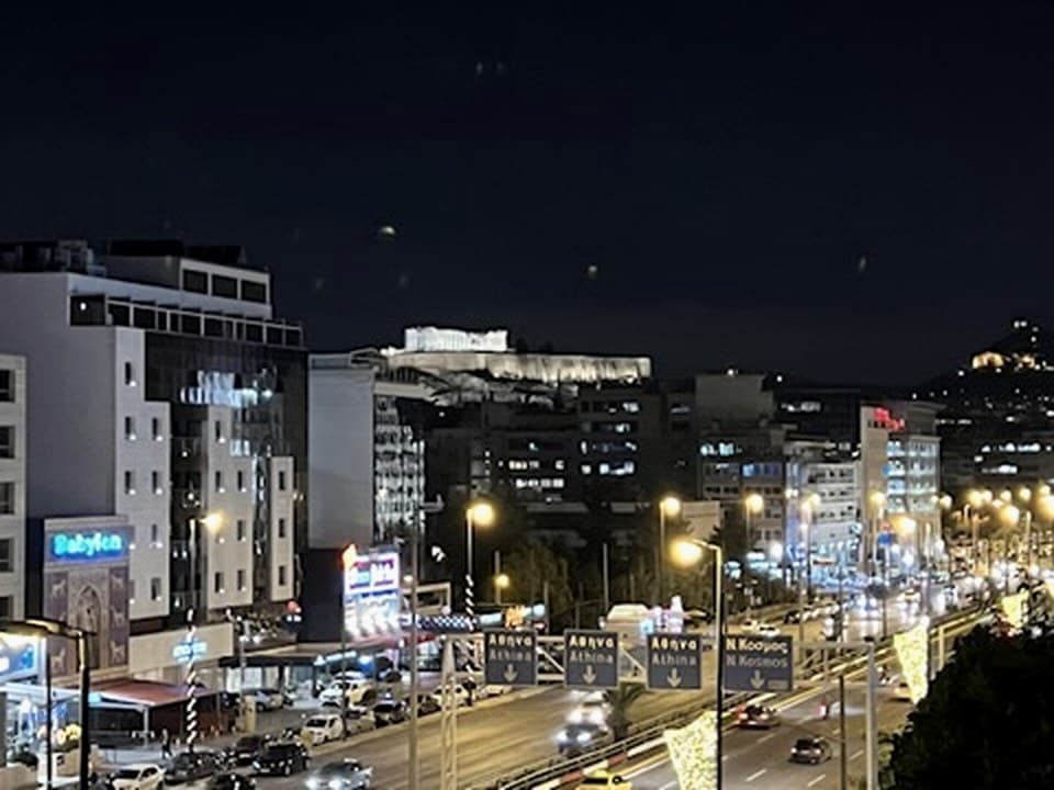 Athens at night