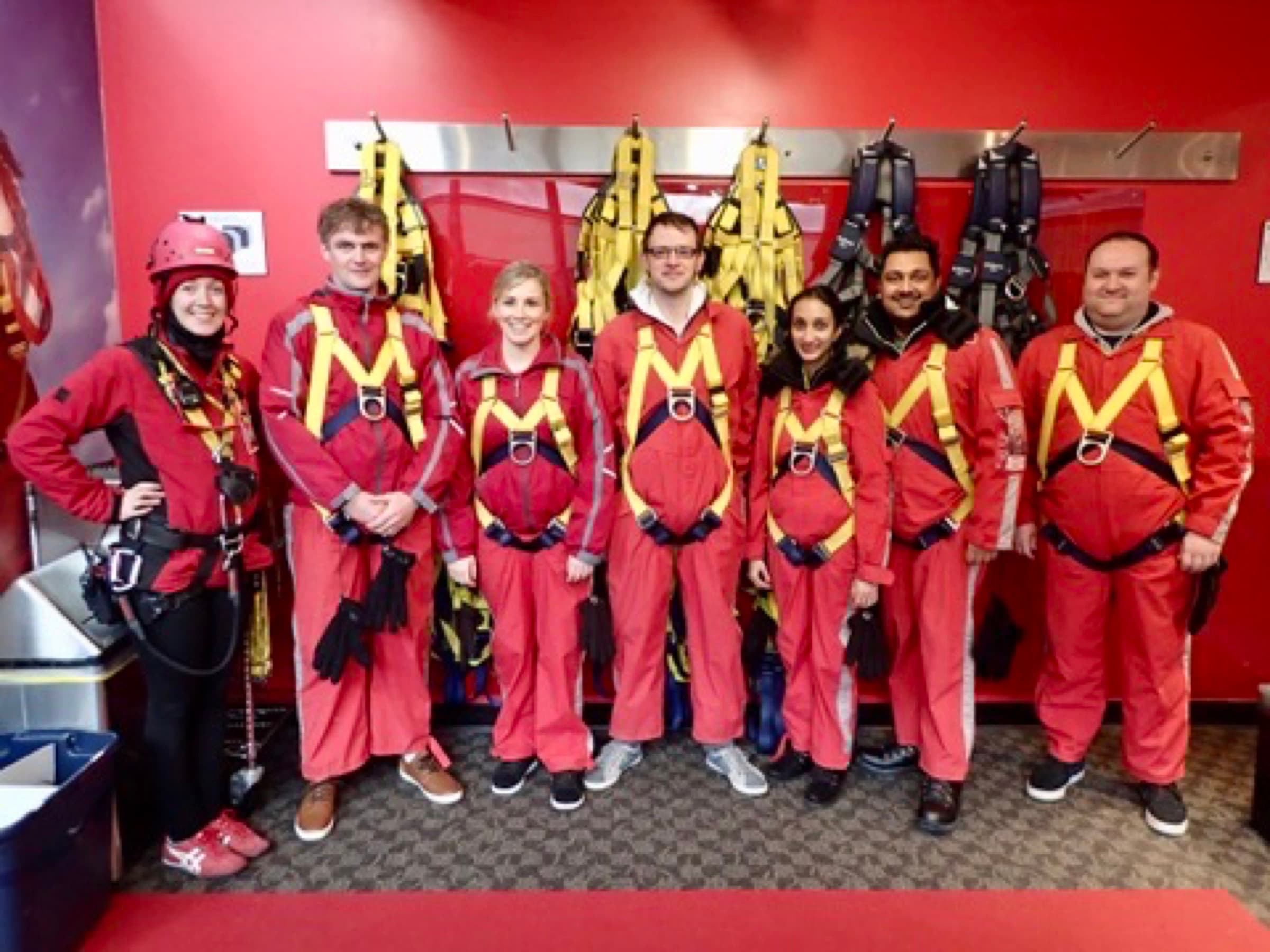 CN Tower EdgeWalk group, before the walk