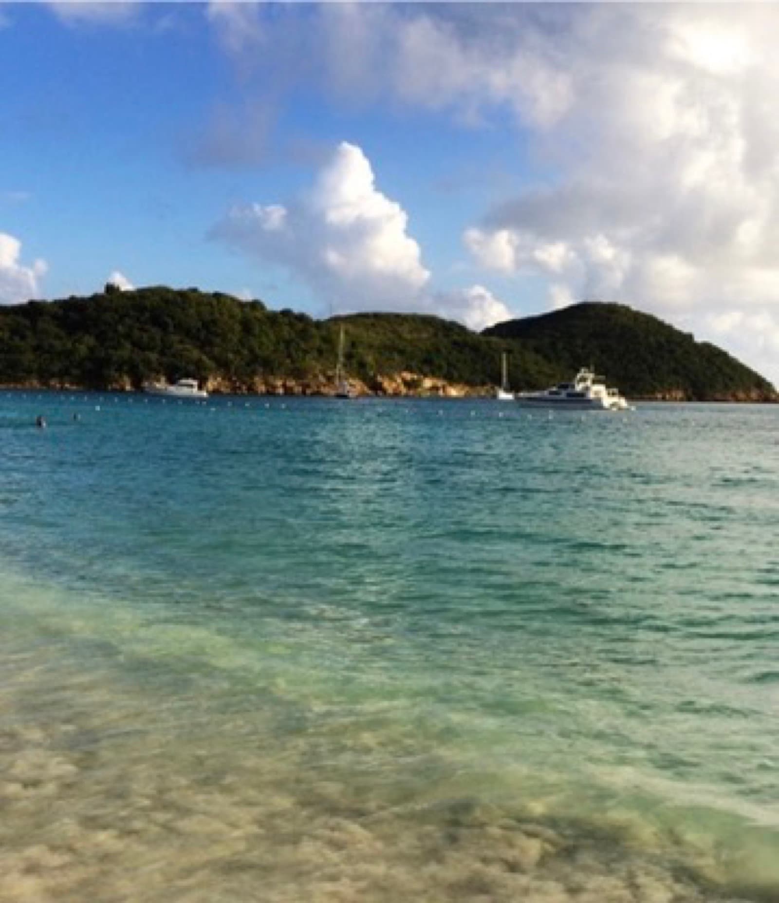 Caribbean beach in the USVI