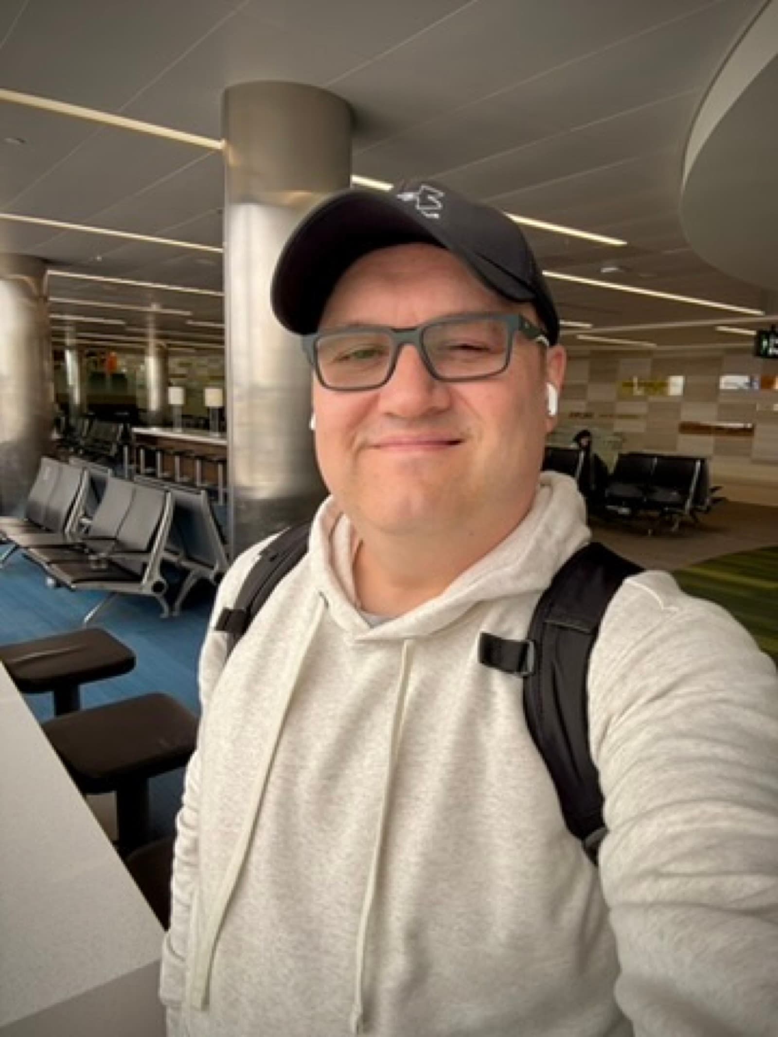 At the airport terminal