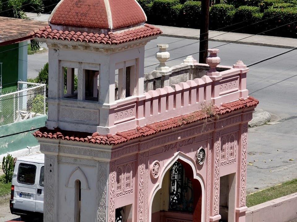 Colonial pavilion on a Cienfuegos street