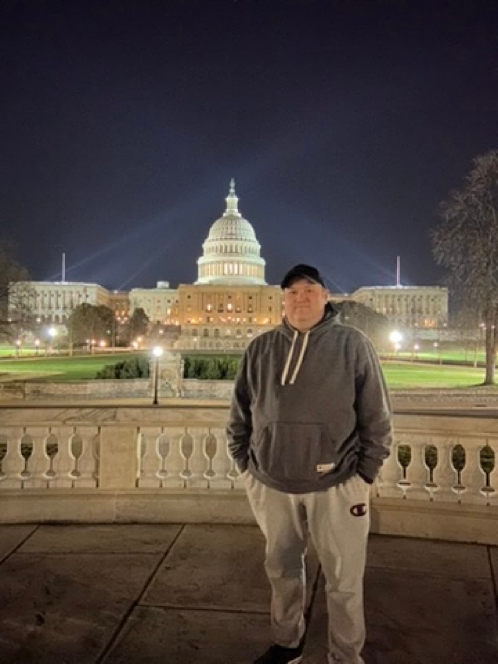 At the Capitol balustrade