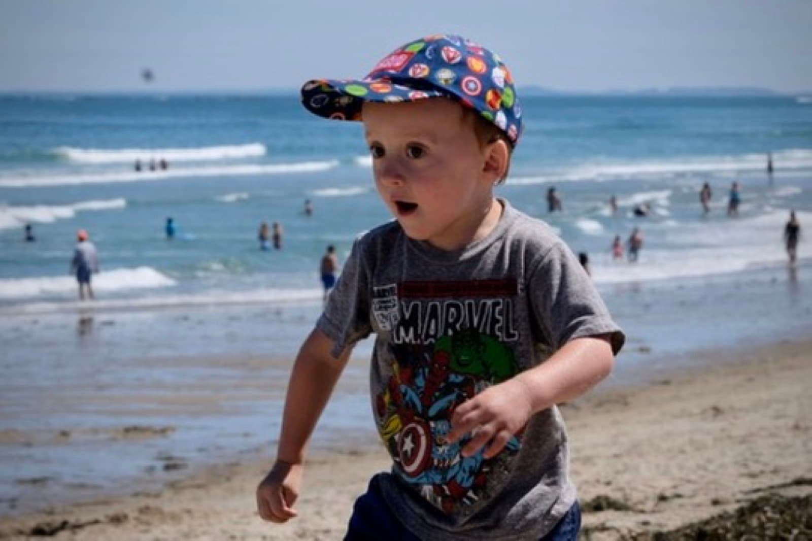 Running on Hampton Beach