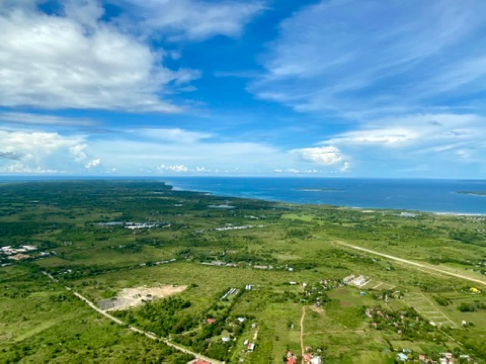 Bantayan Island from above, Cebu skydive