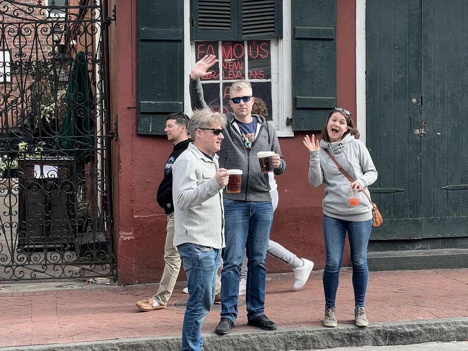 French Quarter during Mardi Gras