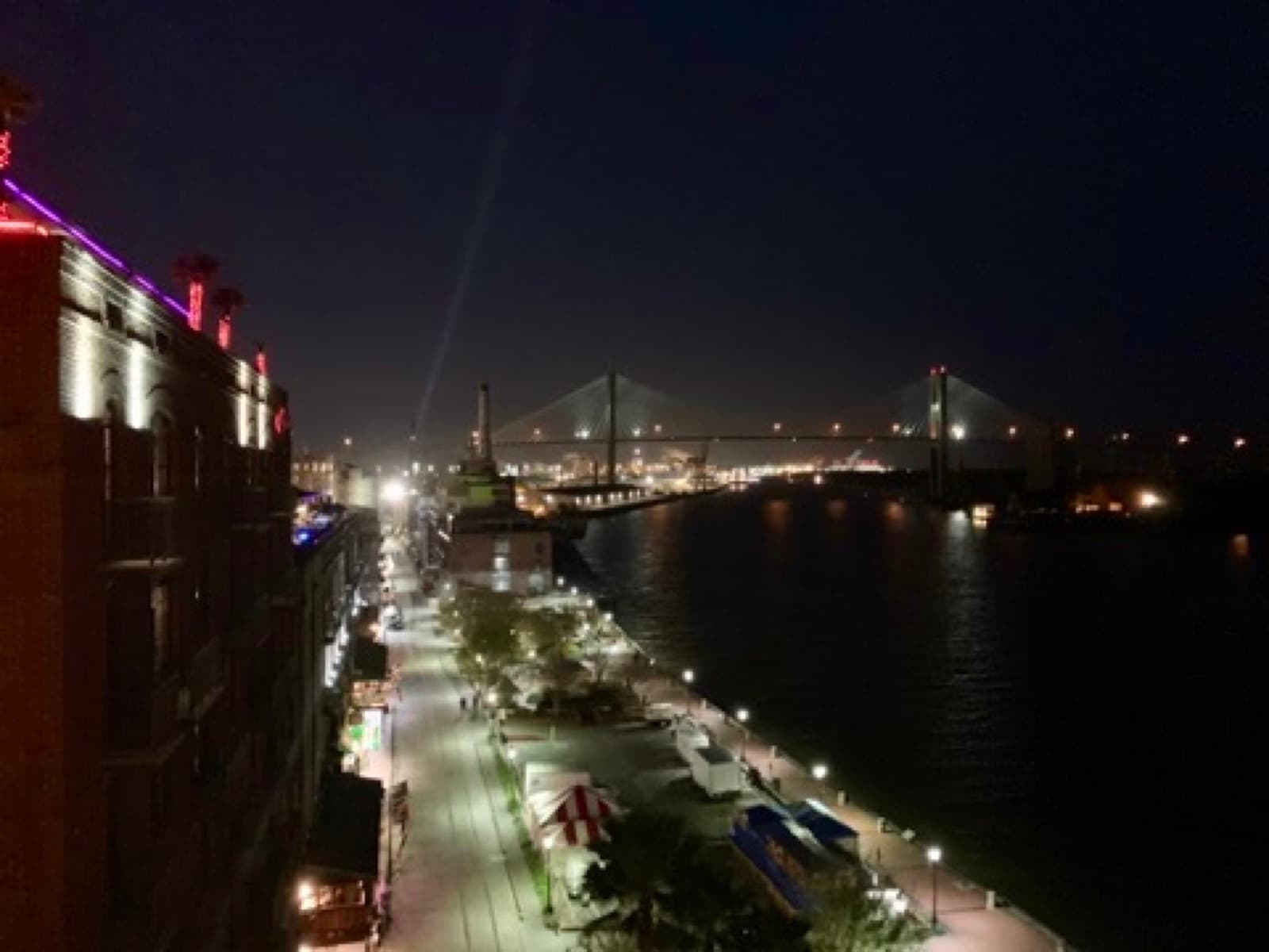 River Street at night