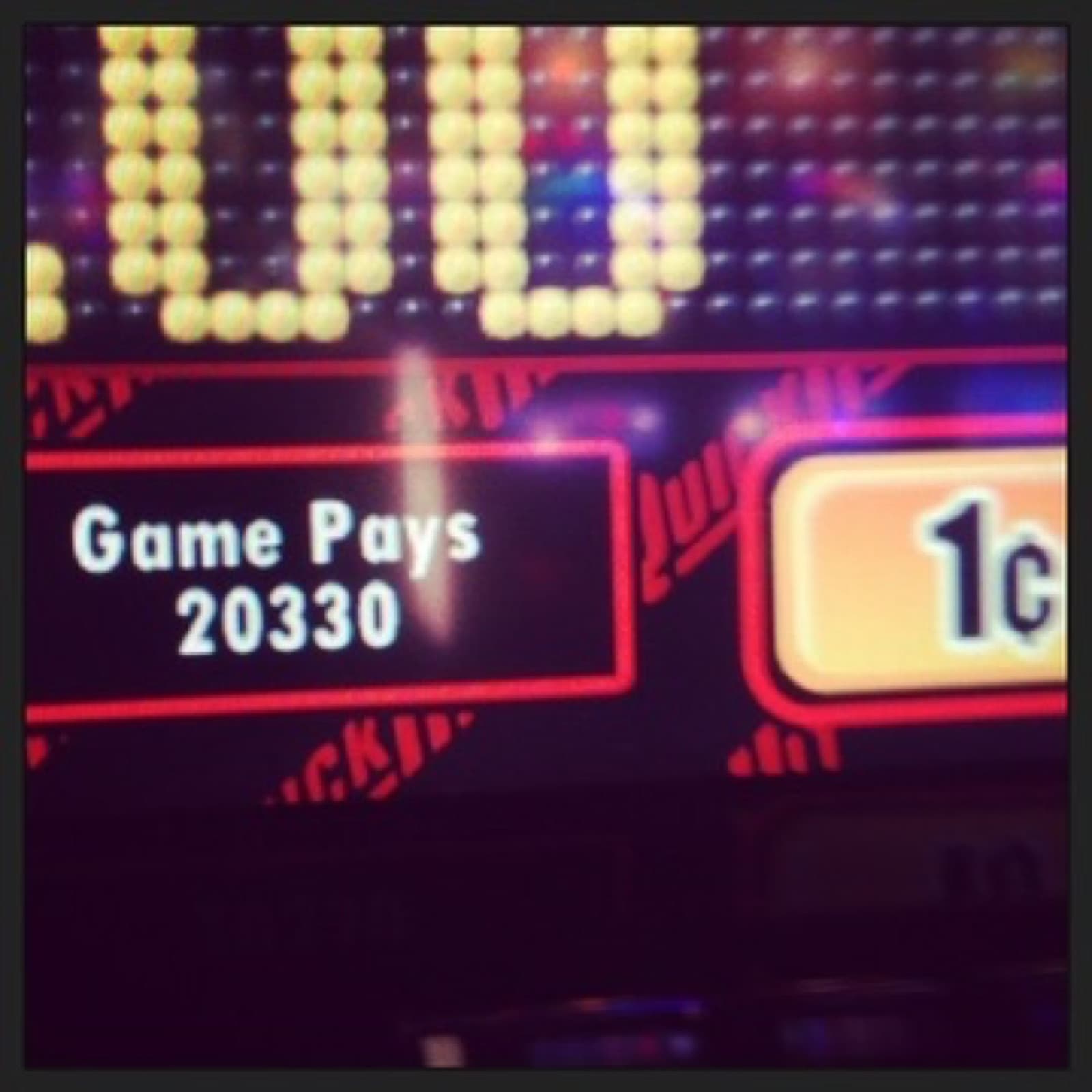 Penny slot, Game Pays 20330