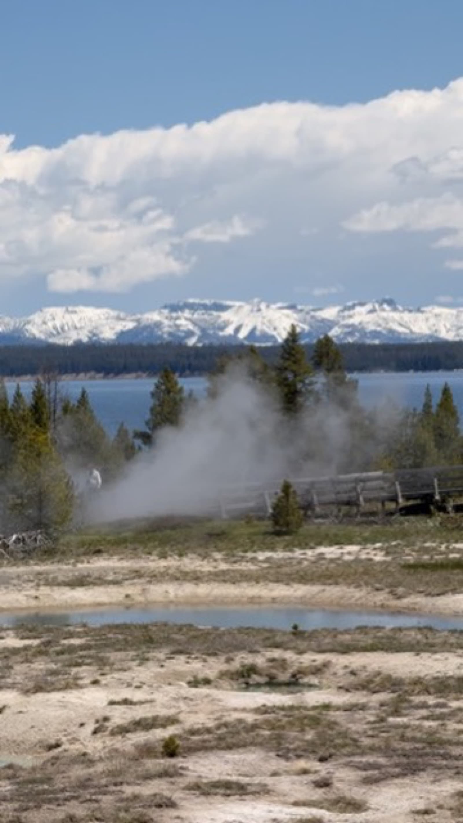 Steam vent near Yellowstone Lake